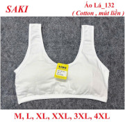Áo lá học sinh cotton mút liền 132