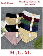 Block 5 cái Quần lót nữ bông ép Lovely 182