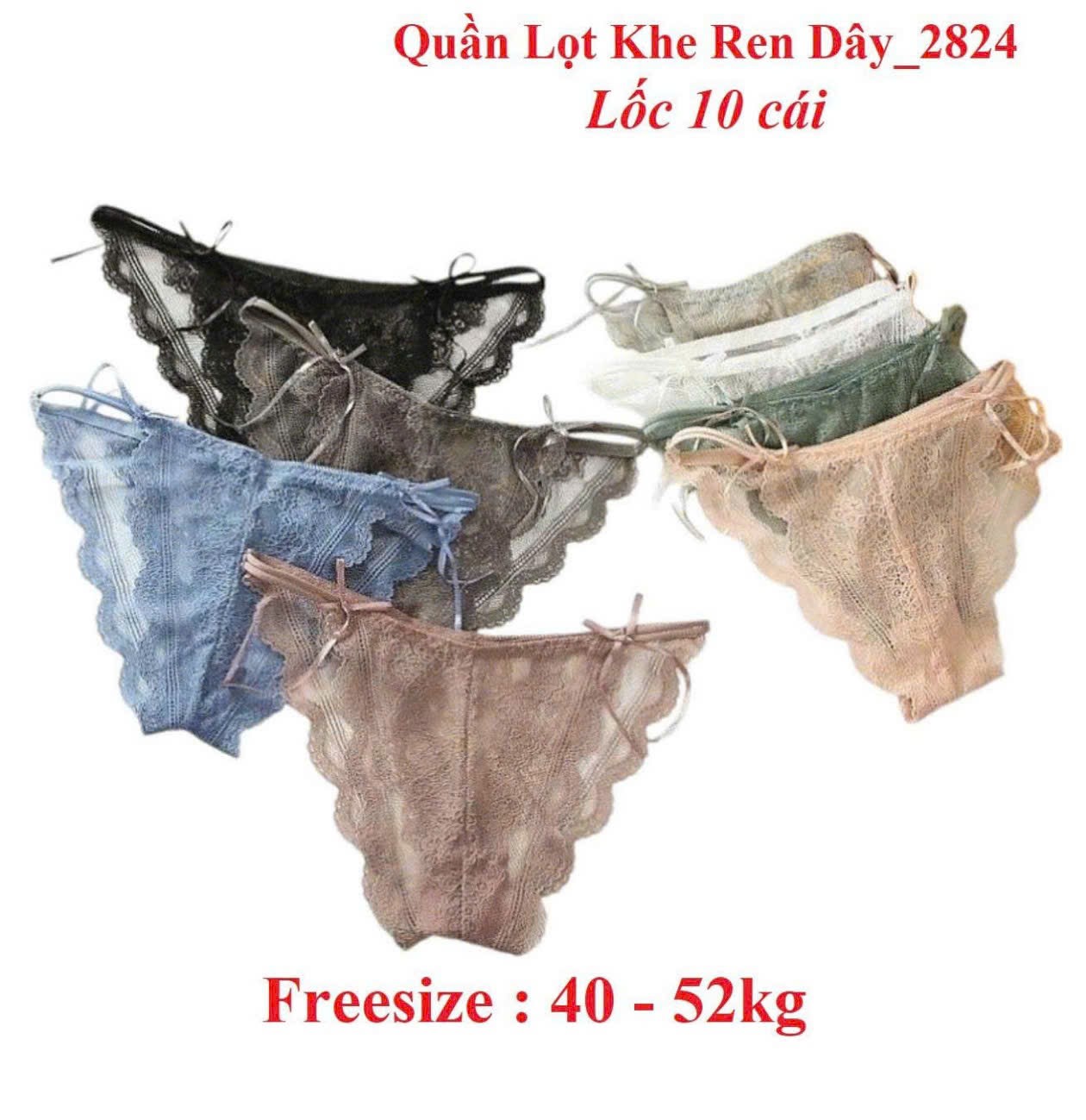 Block 5 cái quần ren dây 2824