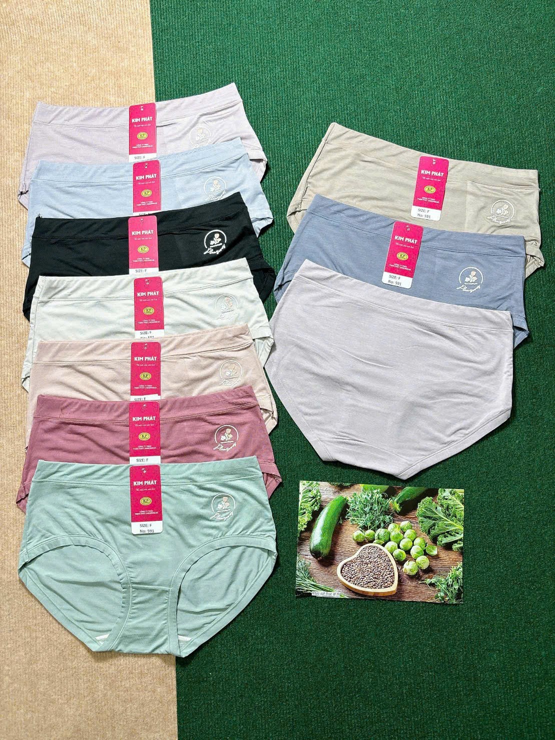Block 5 cái quần lót nữ cotton 591