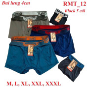 Block 5 cái quần lót nam dạng đùi mã RMT12 hàng Việt Nam