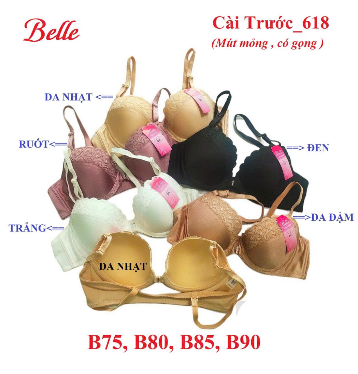 Áo cài trước ép mỏng hàng Việt Nam mã 618