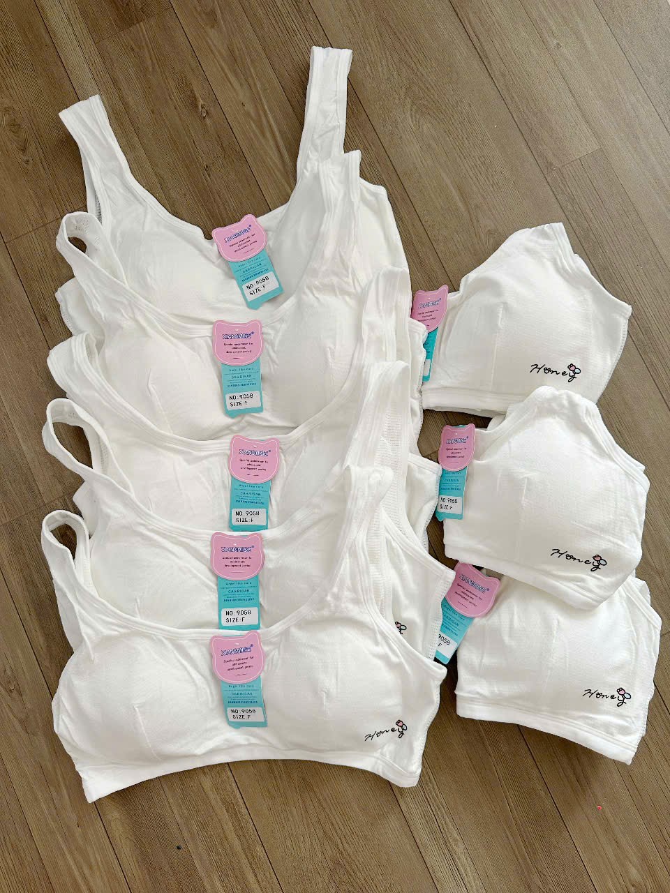 Áo lá học sinh mút liền cotton cài sau mã 9058