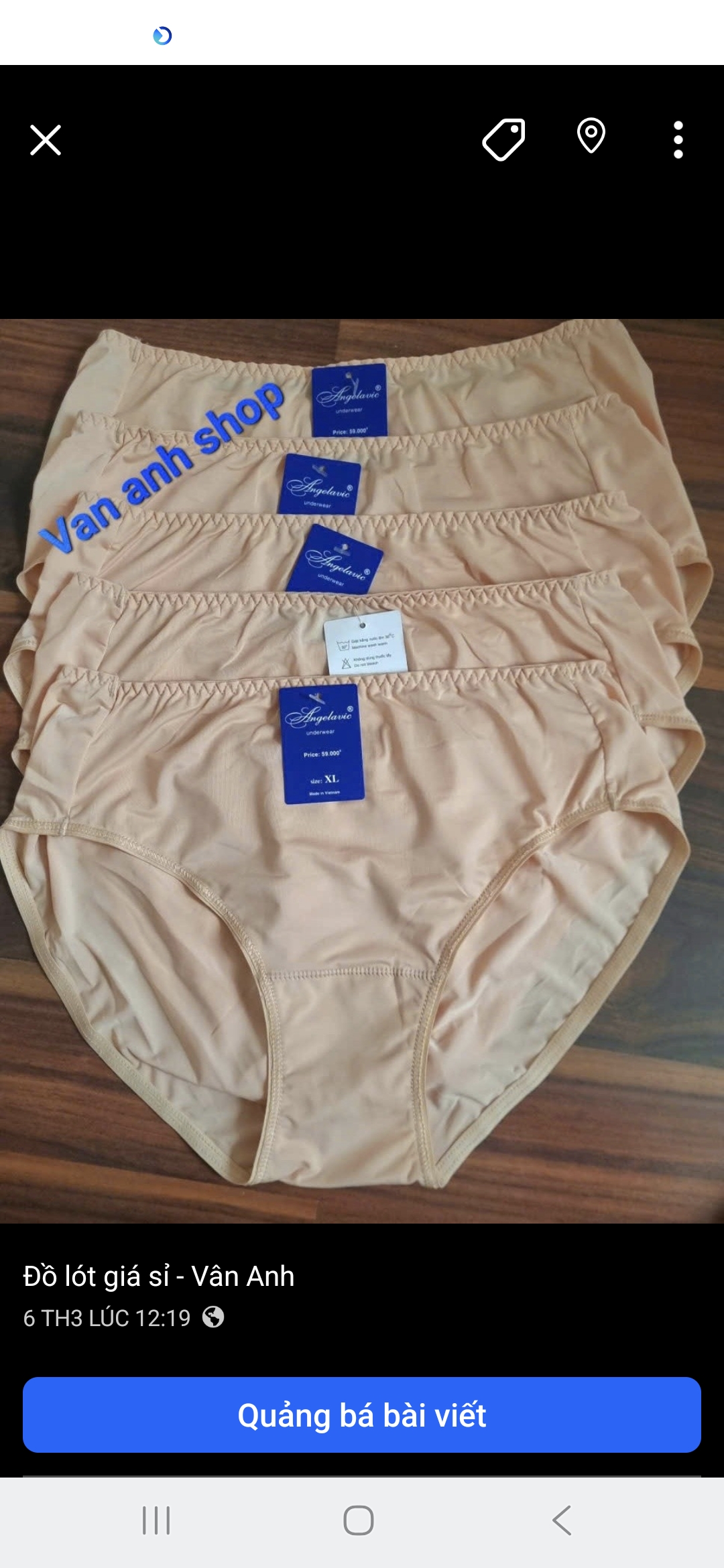 Block 10 cái quần lót nữ thun lạnh lưng cao hàng VN mã AGL03