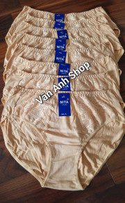 Block 10 cái quần lót nữ cotton lưng cao hàng VN mã Nita