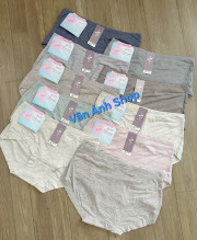 BLOCK 5 cái quần lót nữ cotton lưng cao ngang rốn hàng đẹp mã 7004